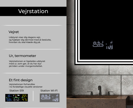 Badeværelsesspejle med LED lys til væg L57 #5