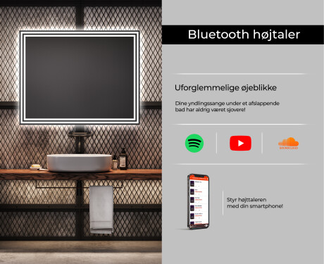 Badeværelsesspejle med LED lys til væg L57 #6