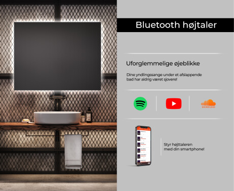 Badeværelsesspejl med lys L58 #6