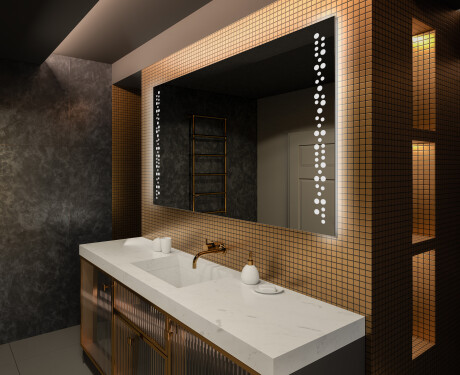 Badeværelsesspejl med lys L65