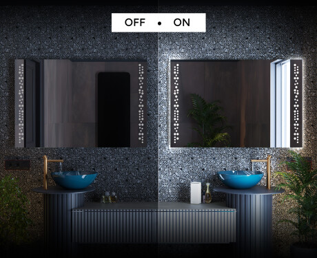 Badeværelsesspejl med lys L65 #3