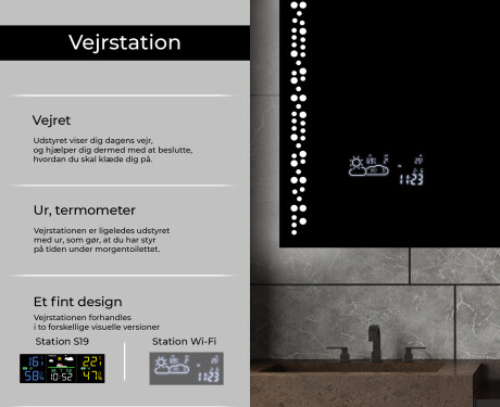 Badeværelsesspejl med lys L65 #5