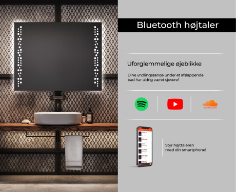 Badeværelsesspejl med lys L65 #6