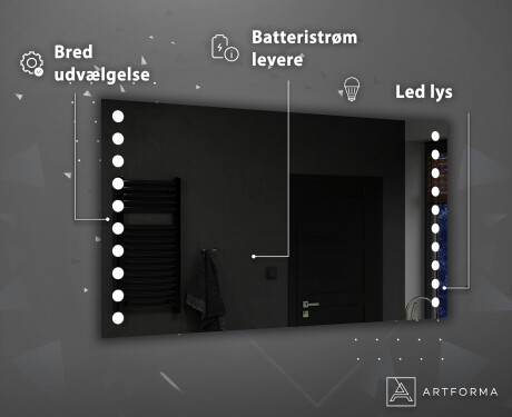 Badeværelsesspejle med LED lys til væg L06 #4