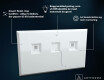 Badeværelsesspejle med LED lys til væg - SlimLine L49 #3