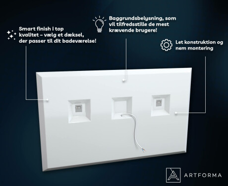 Badeværelsesspejle med LED lys til væg - SlimLine L49 #3