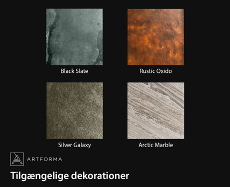 Uregelmæssigt spejl med ramme af natursten L296 #2