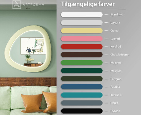 LED-spejl med uregelmæssig form og lakeret MDF-ramme L308 #3