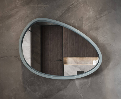 Asymmetrisk LED-spejl med lakeret MDF-ramme L310 #7