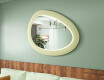 Asymmetrisk LED-spejl med MDF-ramme L310