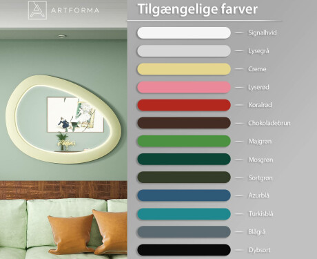 Asymmetrisk LED-spejl med MDF-ramme L310 #3