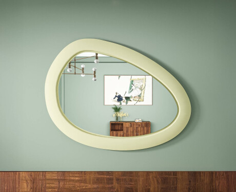 Asymmetrisk LED-spejl med MDF-ramme L310 #7