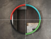 Rundt LED-spejl i en lakeret MDF-ramme L306 #7