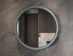 Rundt LED-spejl i en lakeret MDF-ramme L306 #8
