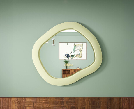Designer LED-spejl med MDF i geometrisk form L309 #4