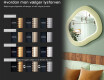 Designer LED-spejl med MDF i geometrisk form L309 #5