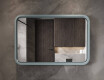 Afrundet LED-spejl med lakeret MDF-ramme L305 #8