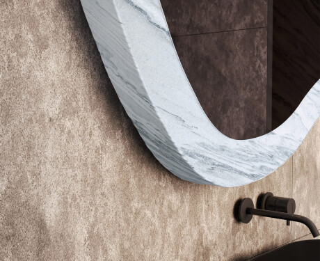 Asymmetrisk spejl med stenstruktur L298 #3