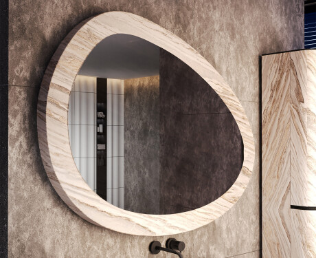 Asymmetrisk spejl med stenstruktur L298 #4