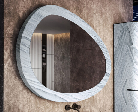 Asymmetrisk spejl med stenstruktur L298 #4