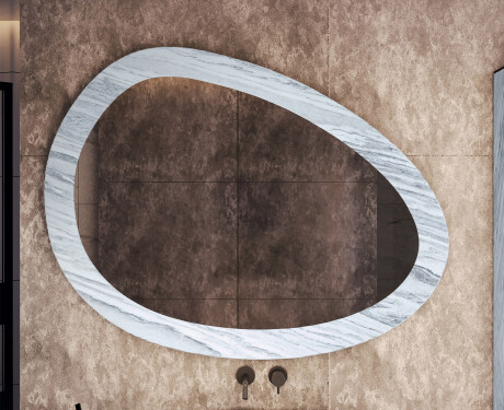 Asymmetrisk spejl med stenstruktur L298 #5