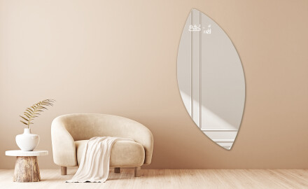 LED Badeværelses spejl med uregelmæssig form L221