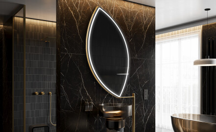 LED Badeværelses spejl med uregelmæssig form L223