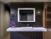 Spejl badeværelse træramme med LED lys - WoodenFrame #9
