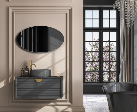 Ovale spejl til væg L206 #4