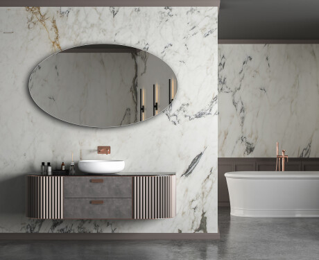 Ovale spejl til væg L206 #5