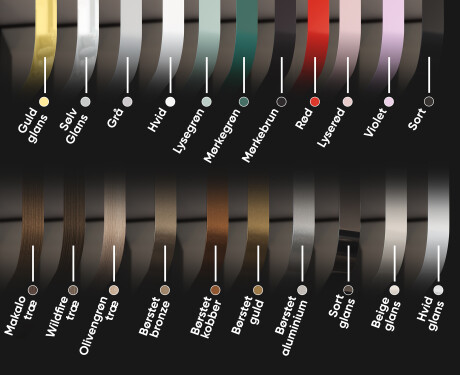 Afrundede spejl med ramme til væg L199 #3