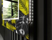 Dekorativt spejl med LED baggrundsbelysning til entreen - gold jungle #11