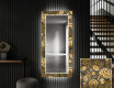 Dekorativt spejl med LED baggrundsbelysning til entreen - ancient pattern #1