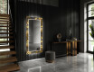 Dekorativt spejl med LED baggrundsbelysning til entreen - ancient pattern #2