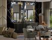 Dekorative vægspejle over spisebord med LED lys - Colorful leaves #2