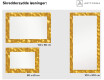 Dekorations langt entrespejl med lys - Gold triangles #6