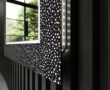 Dekorations spejl badeværelse med LED - Dotts #11