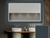 Dekorativt spejl med belysning til badeværelset - elegant #1