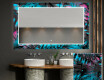 Designer spejl med lys til badeværelse - Fluo tropic