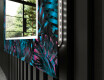 Designer spejl med lys til badeværelse - Fluo tropic #11