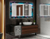 Dekorativt spejl med belysning til badeværelset - fluo tropic #2