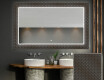 Dekorations spejl badeværelse med LED - Golden lines