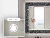 Dekorations spejl badeværelse med LED - Gothic #4
