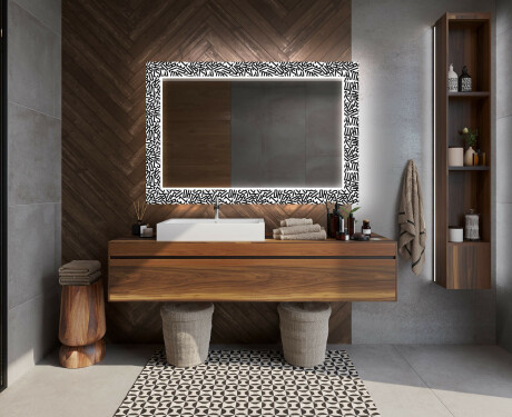 Dekorations spejl badeværelse med LED - Letters #12