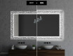 Dekorations spejl badeværelse med LED - Letters #7
