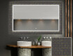 Designer spejl med lys til badeværelse - Microcircuit