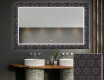 Dekorations spejl badeværelse med LED - Ornament