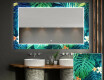 Dekorativt spejl med belysning til badeværelset - tropical #1