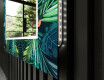 Designer spejl med lys til badeværelse - Tropical #11