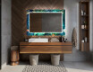 Designer spejl med lys til badeværelse - Tropical #12